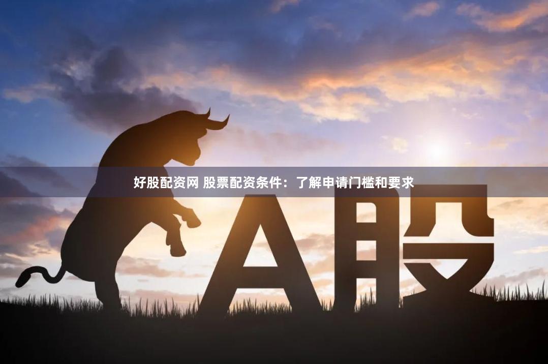 好股配资网 股票配资条件：了解申请门槛和要求