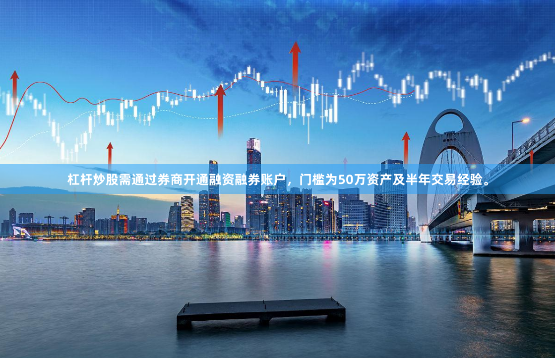杠杆炒股需通过券商开通融资融券账户，门槛为50万资产及半年交易经验。